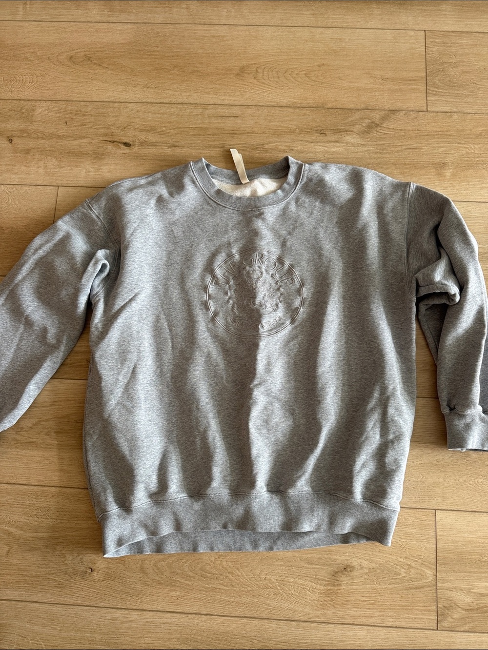 Women’s Babaton Grey Crewneck Sweatshirt - Embossed Logo